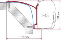 Adapterkit FIAMMA 3-tlg. zu Wandmarkise F45 S / F45 L...