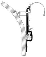 Adapter 3-tlg. zu Wandmarkise Thule Omnistor Serie 2 / 5...