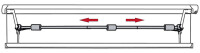 Uni-Spannstange FIAMMA Magic Rafter 250 - 400 cm Für Markisenbreite 250-400cm nicht nur Fiamma