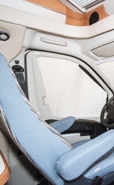REMIfront IV Seitenscheiben Verdunkelung links passend für Fiat Ducato X250 / X290 S7 ab 2011, Farbe beige