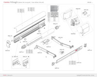 Endkappe links weiß zu F45 L Polar White