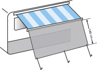 Universal Sun Blocker für Markisen 400 x 140 cm