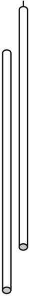 Windschutzstab piper Stahl Durchm. 25 mm 150 cm 1-teilig