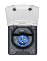 Einspeisungsstecker CEE17 ABL mit Magnetdeckel Farbe...