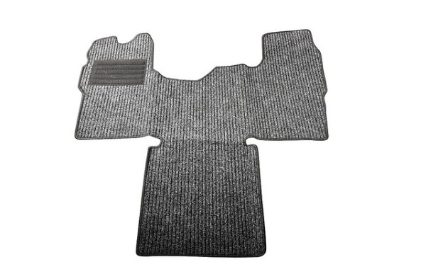 Fußmatte Nadelfilz passend für FordTransit Chassis ab 6 / 20 06 -6 / 2014 Bürstner Dethleff Hymer LMC Fb. anthrazit