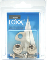 Knöpfe Loxx 2 Oberteile und 2 Schrauben 16 mm mit Schlüssel vernickelt