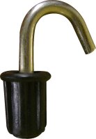 Haken Heusser products mit Kunststoffteil Durchm. 19 mm...