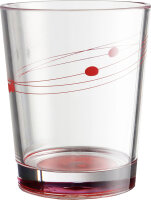 Trinkglas SAN Brunner Cosmic 300 ml Fb. rot