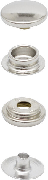 Druckknöpfe Prym Messing vernickelt 15 mm 4-tlg. Inhalt 10 Stück