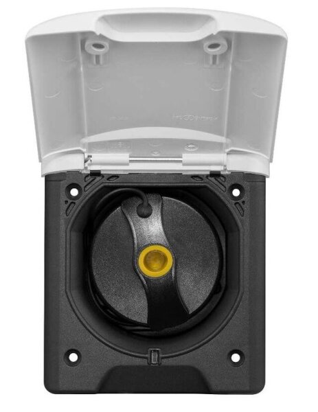 Diesel-Einfüllstutzen ABL mit Magnetklappdeckel Schlauchanschluss 50 mm Farbe anthrazit