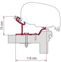 Adapterkit FIAMMA 4-tlg. zu Dachmarkise F5 S / F 65 L...