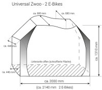 Fahrradschutzhülle Hindermann Concept Zwoo bis 2...