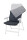 Polsterauflage Deluxe Crespo Farbe schwarz / grau