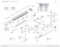 Stützfuß links zu Markise F65S 370/400, F65L...