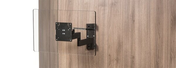 TV-Wandhalterung Caratec Flex CFW400AS mit 4 Drehpunkten Farbe schwarz