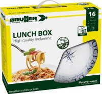 Lunch Box Melamin Brunner 16-tlg. Fb. blue ocean