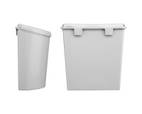 Abfallbehälter BRUNNER Pillar XL 10 l, Farbe grau