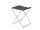 Hocker Crespo Alu Fb. anthrazit Sitzhöhe 45 cm