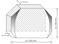 Fahrradschutzhülle Hindermann City für 3-Räder inkl. 2 Spanner graphitgrau