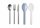 Besteckset MEPAL Ellipse 3-tlg., Farbe denim
