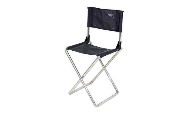 Hocker mit Lehne Crespo Alu Farbe anthrazit Sitzhöhe 45 cm