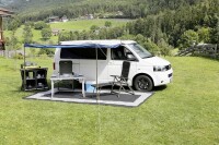 Vorzeltteppich BRUNNER Balmat 400 x 250 cm Farbe grau / weiß