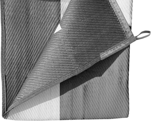 Vorzeltteppich BRUNNER Balmat 500 x 250 cm Farbe grau / weiß