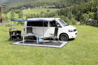 Vorzeltteppich BRUNNER Balmat 500 x 250 cm Farbe grau / weiß