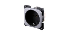 Steckdoseneinsatz Schuko Farbe schwarz 2-polig 10 / 16 A...