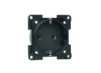 Steckdoseneinsatz Schuko Farbe schwarz 2-polig 10 / 16 A...