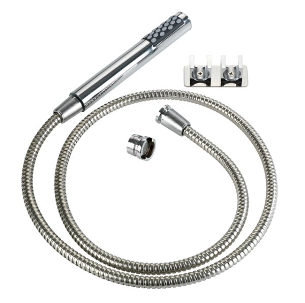 Waschbecken - Dusche mit DUO Haken 170 cm Fb. silber