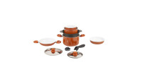 Topfset Alu BRUNNER Mandarina orange 10-tlg.