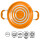 Topfset Alu BRUNNER Mandarina orange 10-tlg.
