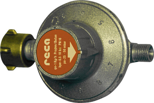 Gasregler TGO 25 - 50 mbar 1,0 kg/h KLF x G 1 / 4 LH-KN