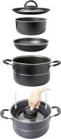 Topfset BRUNNER Pirate 7 + 1 Durchm. 22 cm