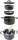 Topfset BRUNNER Pirate 7 + 1 Durchm. 22 cm