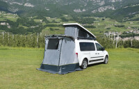Heckklappenzelt BRUNNER passend für Pilote Caddy 4 VW 4 T5/T6 Fahrerhaus 3-teilig