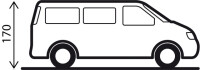 Heckklappenzelt BRUNNER passend für Pilote Caddy 4 VW 4 T5/T6 Fahrerhaus 3-teilig