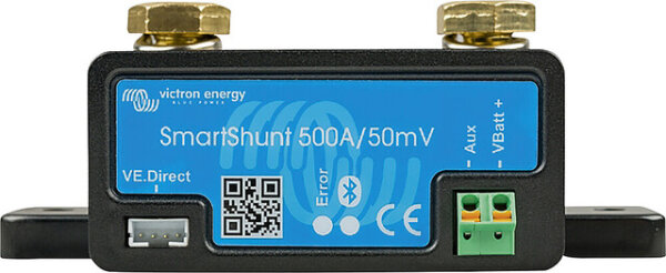 Shunt Victron Smartshunt 500 A / 50 mV, 6,5 - 70 VDC bluetooth