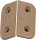 Kunststoffscharnier 40 x 44 mm Farbe braun Inhalt 10 Stück