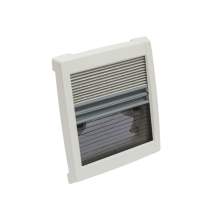 Dachhaube MPK VisionVent S pro 27 P Ausschnitt 28  x 28 cm Farbe cremeweiß Haube rauchglas