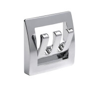 Garderobenhalter klappbar 3-fach Farbe chrom hochglanz