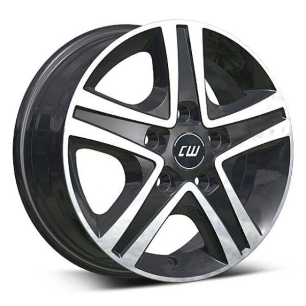 Leichtmetallfelge Borbet CWD 6 x 16 Zoll passend für Fiat Ducato lightmistral anthracite polished