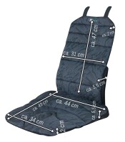 Sitzauflage Sitback Basic light Farbe schwarz / grau