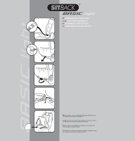 Sitzauflage Sitback Basic light Farbe schwarz / grau