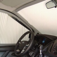 REMIfront IV Frontscheiben Verdunkelung passend für Ford Transit V362 ab 2012 - 2017 mit Sichtpaket 2  Farbe grau
