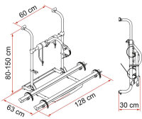 Fahrradträger Fiamma Carry Bike UL 2 Räder...