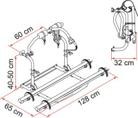Fahrradträger Fiamma Carry Bike CL 2 Räder Traglast 55 kg Farbe aluminium