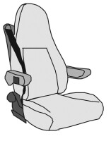 Sitzbezug Aguti Sitz GIS-Liner Velours, 2-teilig Farbe anthrazit