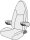 Sitzbezug Isri Atessa Sitz mit Polsterung Fiat Chassis bis 5/2014 Velours 2-teilig Farbe sand
